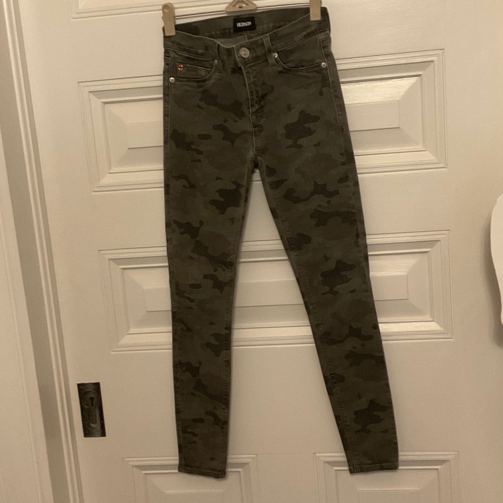 Hudson Jeans Camouflage Patterned Pants